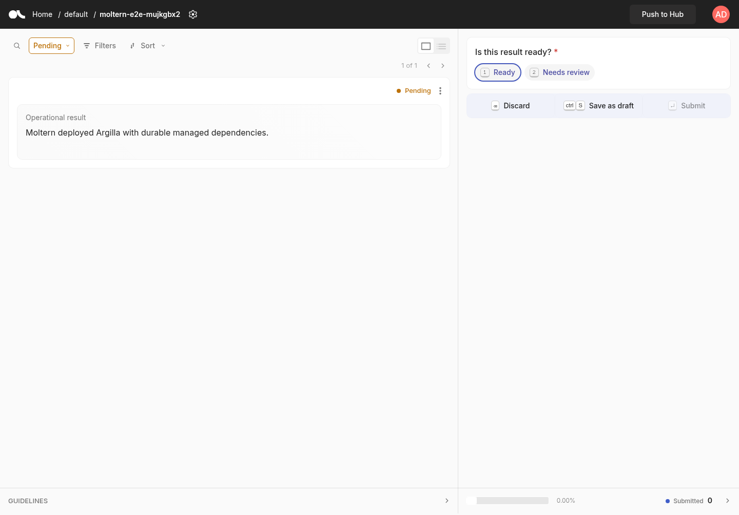 Argilla dataset record preserved after runtime replacement